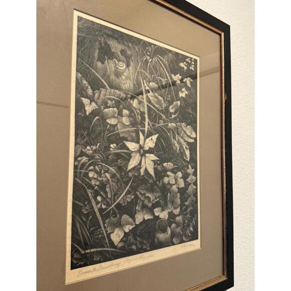 Vintage Wilhelm Heise Original Lithograph Nächtliche Blumenstücke Botanical 1925 - Picture 5 of 9
